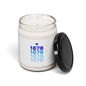 Everton 1878 Candle, Sports Team Candle, Team Spirit Gift, Soccer Fan Candle, Unique Gift Idea, Scented Soy Candle, 9oz