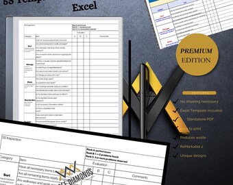 5S Inspection Template | Lean Manufacturing, Remarkable 2, PDF & Excel