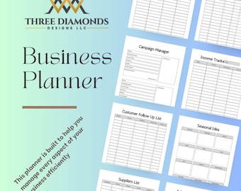 Daily Business Planner 2025, All in One Digital Organizer for Small Owners, Budget and Goal Setting, To Do, Trackers, Entrepreneur Organizer