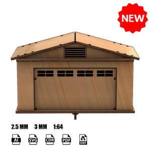 デジタルファイルレーザーカットベクターガレージキー2.5MM