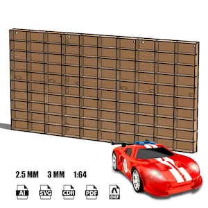 Cyfrowy plik wektorowy Wyświetl 100 Hotwheels 1:64