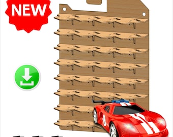 Digital File Display Exhibitor 32 Hotwheels MDF 3MM