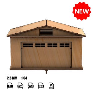 Digitaal bestand lasergesneden vector garagesleutel 2,5 mm