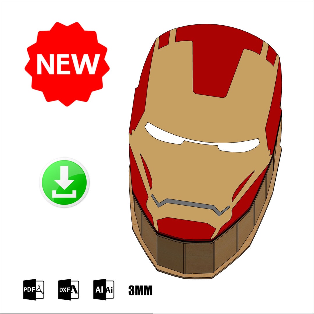 Hero Box Digital File Svg DXF Cdr MDF 3 MM Etsy