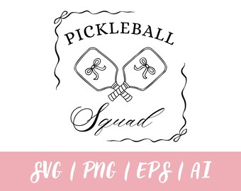 Pickleball Squad Coquette Design (Digital Download)