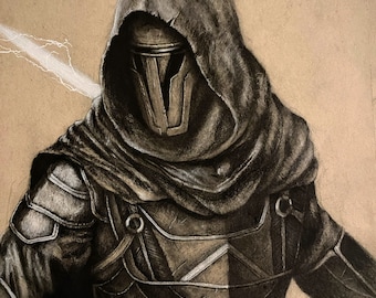 Darth Revan | Star Wars | Charcoal Art Print