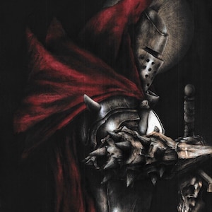 Medieval Spawn | Image Comics | Charcoal Portrait Art Print