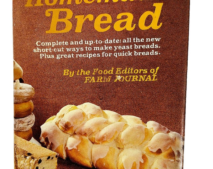 Cookbook Recipes Homemade Bread | Editors of Farm Journal | Vintage Classic Cook book | Baking Cooking Collector Collectible | Mid Century