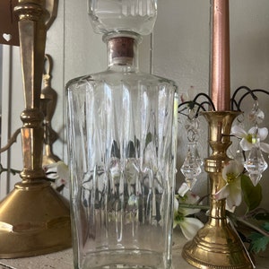 Vintage | wine liquor decanter bottle glass | Barware