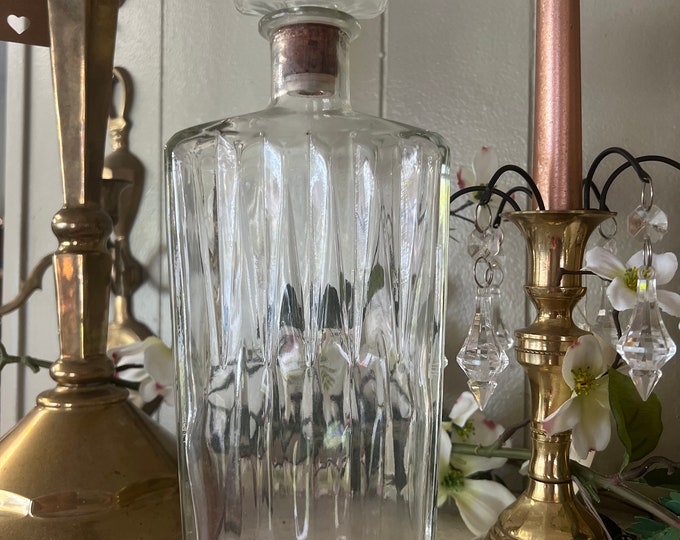 Vintage | wine liquor decanter bottle glass | Barware