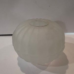 Vintage Indiana Glass Mount Vernon Candle/Fairy Lamp Two Piece Clear Frost
