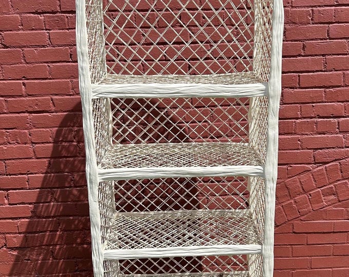 Arch Top Russell Woodard Spun Fiberglass Etagere | Book Shelf | Knick knack shelf | Patio Furniture | Floridian Decor | Mid Century Decor