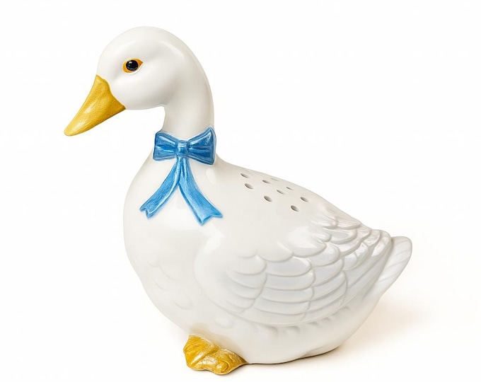 Goose Spice Shaker | Otagiri Hand Crafted Japan | Porcelain Ceramic Duck Geese | Kitchen Decor Farmhouse Country Granny Grandma Cottage Core