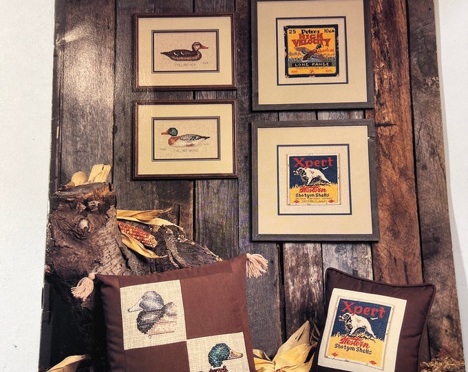 Authentic Decoys by R W Brownlee Cross Stitch Patterns Leaflet Ducks