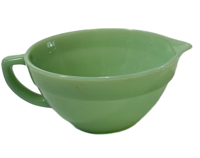Vintage Fire King Jadeite Anchor Hocking Batter Bowl with Spout