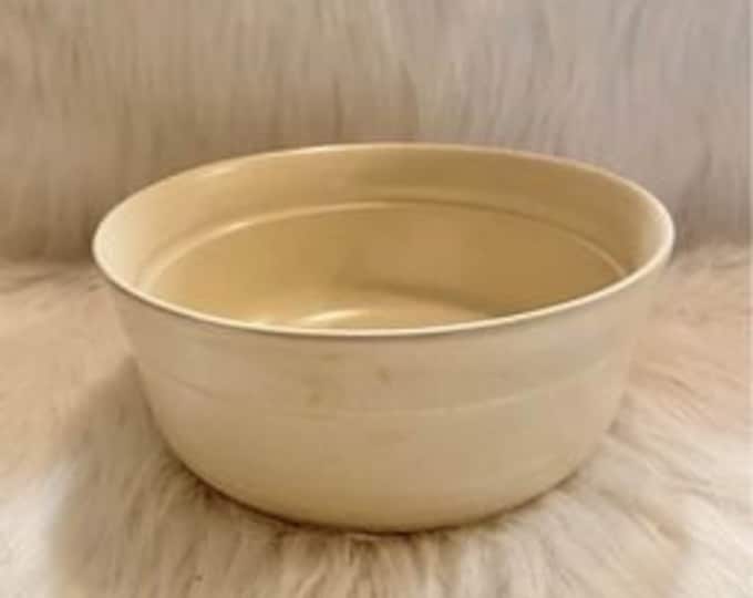 Rare Vintage| Pfaltzgraff | Art Pottery  | Stoneware | FTDA 1982 Bowl | Old Castle | Yellow Cream