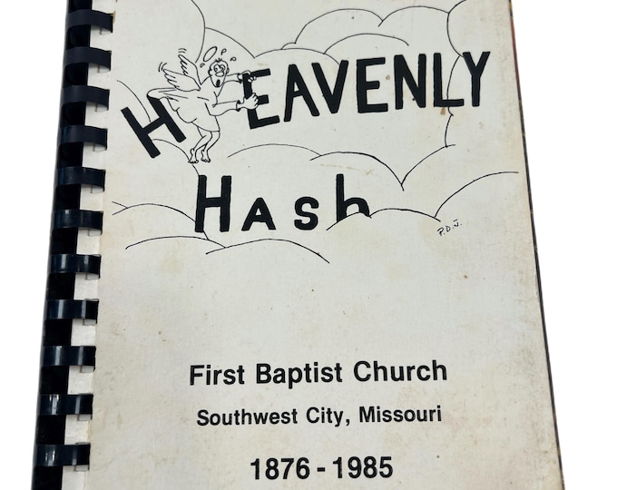 Heavenly Hash | Church Cookbook Recipes | First Baptist Church | Southwest City Missouri 1985 Rare Local Cook book Community Favorite