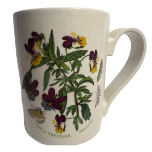Portmeirion Botanic Garden Cup Becher Viola Tricolor Heartsease Vtg 1972