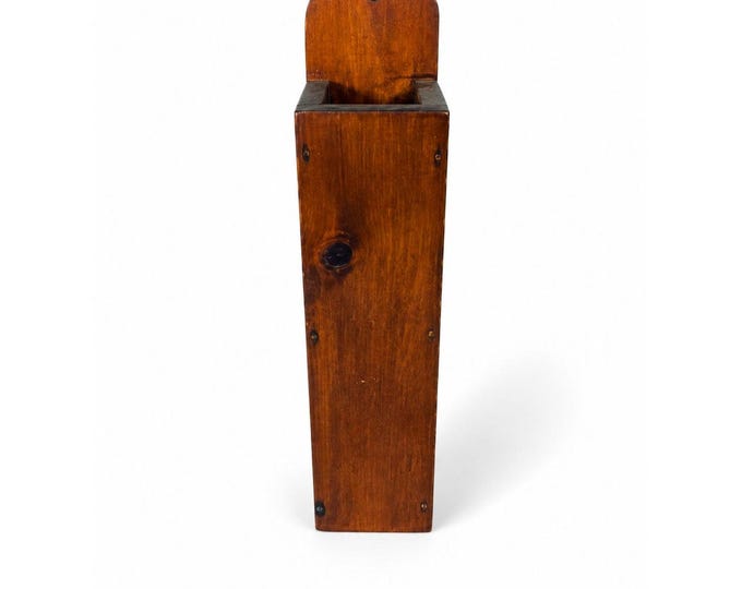 Wall Candle Box Matchstick Holder Vintage Wooden Kitchen Wall Decor Primitive Vintage Cottage Granny Core