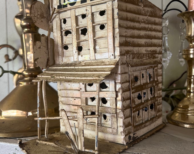 Vintage | Metal Bank | Rustic Chippy | Hotel | George Imports | Good Art Creation | Western