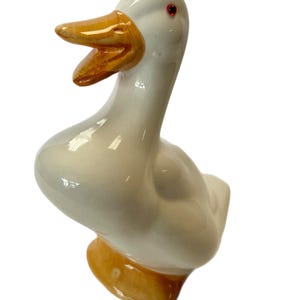 Vintage | Rosentall Netter | Hand painted | Cottage Granny core | Goose Geese | Figurine | Italy Italian | Kitchen Decor | 1980s | Red Eyes