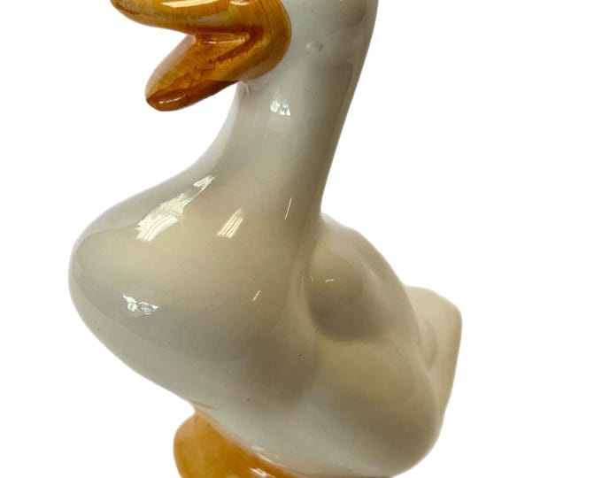 Vintage | Rosentall Netter | Hand painted | Cottage Granny core | Goose Geese | Figurine | Italy Italian | Kitchen Decor | 1980s | Red Eyes