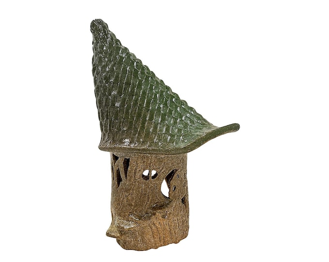 Candle Holder Elf Fairy Garden House Tea Light | Pasko Potter Studio Pottery | Whimsical Unique Handmade Gifts Home Decor Decorative Accent