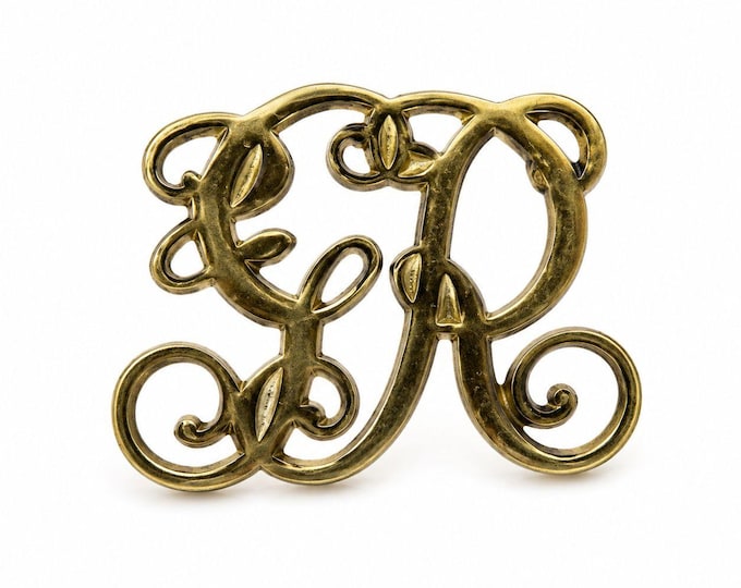 Solid Brass Trivet Footed Virginia Metalcrafters VMC King George Cypher Colonial Williamsburg  1949 CW10
