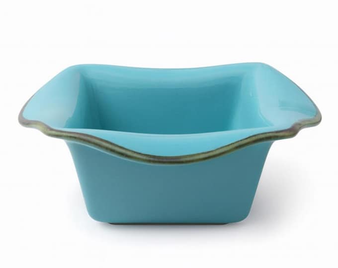 Square Baker 9 Inch Turquoise Teal | Southern Living at Home Tuscan Toscana Collection | Casserole Dish Baking Essentials Cookware Kitchen