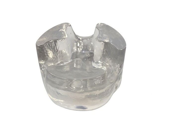 Votive Candle Holder Glasdesign Georg Shütte Handerbeit Vintage Mid Century German Scandanavian Heavy kunstvoll gestaltet