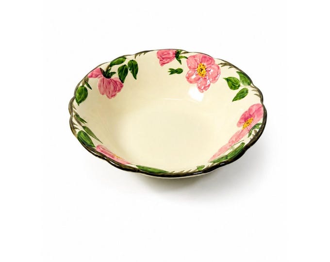 Stoneware Vegetable Bowl  9" Servingware Franciscan Desert Rose Made In California USA Replacement China Vintage Classic Earthenware