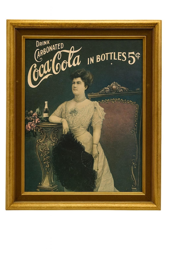 Wall Art Decor | Coca Cola Coke Advertising Painting | Lillian