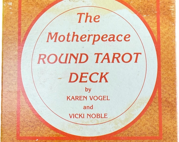 Vintage Mother Peace Cards | Round Tarot Deck by Karen Vogel and Vicki Noble | 78 Full Color Tarot Cards | Fortune Telling Round Tarot Deck
