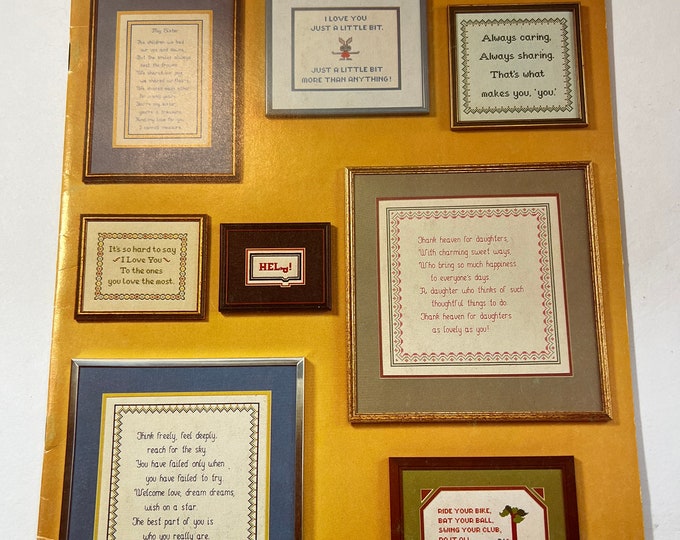 My Family & Other Funny Things, Peggy Wellman, Pattern Leaflet #2, 1979 Cross Stitch