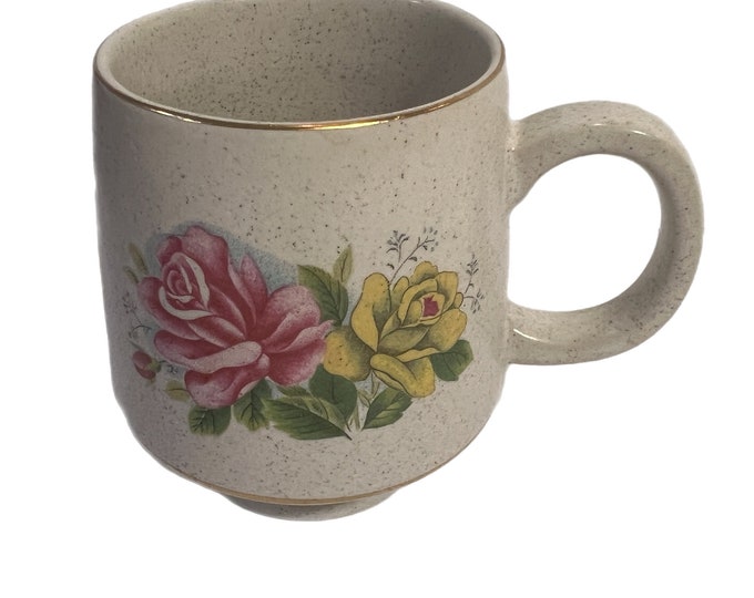 Coffee Tea Mug Porcelain | Pittypat's Porch Restaurant Atlanta GA | Travel Souviner Collectible Floral Rose Footed Tea Cup | Southern Dining