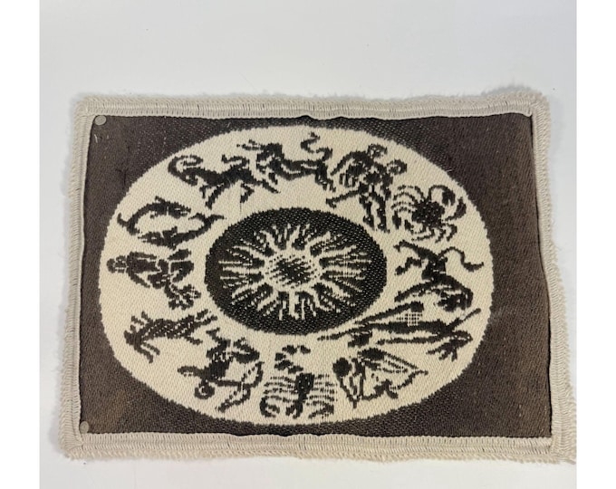 Pillow Cover Woven Tapestry Zodiac Vintage Boho Sun Symbols Mid Century Couch Living Den Home Decor Decorative Accents