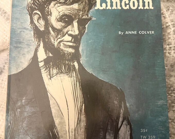 Vintage 1962 | Scholatic Books | 1st Edition  Abraham Lincoln book by Ann Clover | Paperback | Children's Book