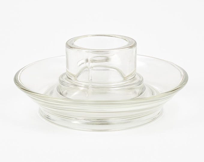 Water Feeder Base | Vintage Glass Chicken  Patent No 126997 | Farmhouse Cottage Granny core Decor Homesteading | DIY Birdbath Glassware