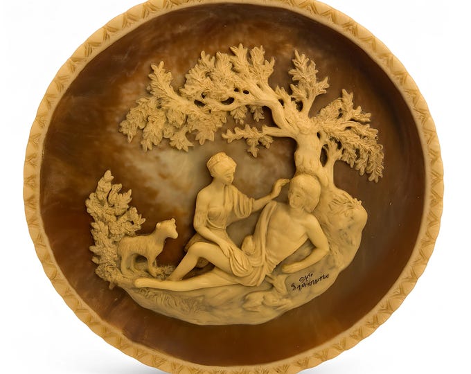 Wall Art Decor Gallery Collectors Plate | Incolay Studios A Thing of Beauty  Collectors Plate by Gayle Bright Appleby | Marble Stone | Greek