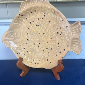 ヴィンテージ | オランダ型セラミック魚皿 | 壁飾り | 前菜トレイ 小物皿 | 手描き