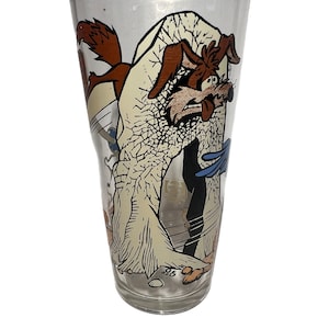 Vintage 1976 Wile E Coyote & Road Runner Pepsi Glass 6 1/4&quot;