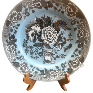 Prato para Chop Plate | Coleção Spode Archive, Azul Britânico e Inglês, Sala de Jardim | Porcelana de Reposição | Peças de Mesa para Servir, Festa para Anfitriã