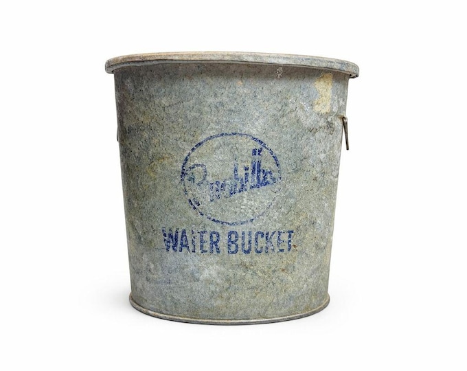 Aluminum Wade Bucket Vintage Frabills Galvanaized Metal Fishing Live Bait HolderRustic Cabin Hunting Cabin Lodge Grandpa Core Home Decor