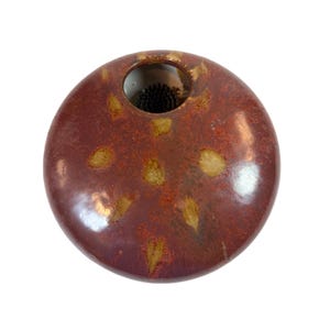 Ikebana Vase Kenzean Metal Frog | Oriental Japanese Studio Pottery | Floral Flower Arrangement | Japan Unique Home Decor Decorative Accents