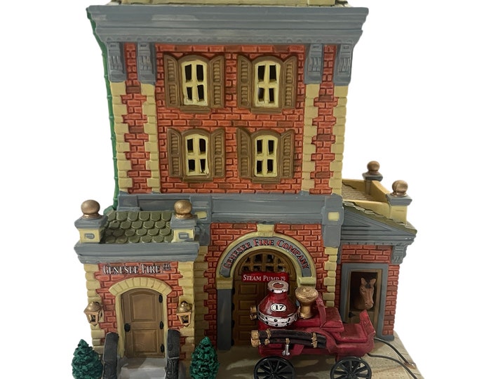 Lemax |  Country Cove Genesee Fire Company Lighted Building | Christmas Village | Kmart  | 05100
