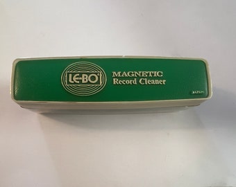 Vintage LE-BO Magnetischer Schallplattenreiniger Grüner Samt Japan