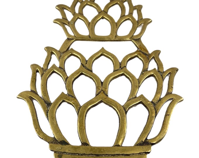 Vintage  | Kitchen | Wall Decor | Brass Pineapple Trivet | Coastal Grand millennial | Home Decor | Hot Plate