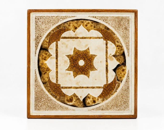 Handmade Trivet Hot Pot Teak Tile G Plan Leslie G Dandy Retro Mid Century Teak Tiled Square Kitchenware Cooking Essentials Wedding GIft