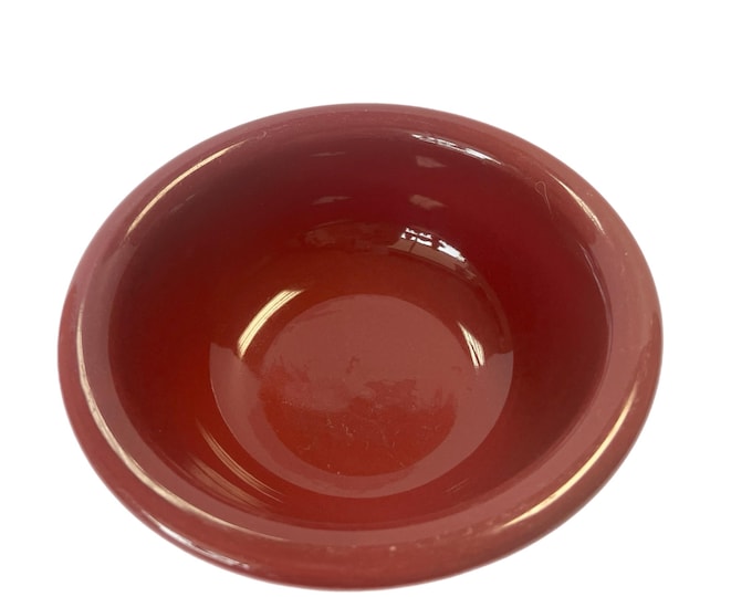 Henn pottery Maroon Cranberry Red cereal Soup Salad Bowl