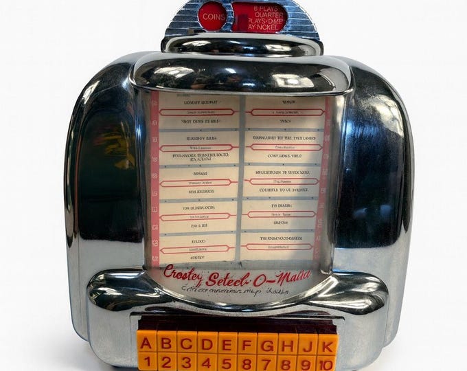 Table Top Radio Crosley CR-9 Select O Matic with cassette AM/FM Collectors Edition | Diner Kitchen Retro Chrome Vintage Tape Limited Edition